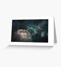 "The Moon" Illustration M.Konecka for "Destin de carte postale" Greeting Card
