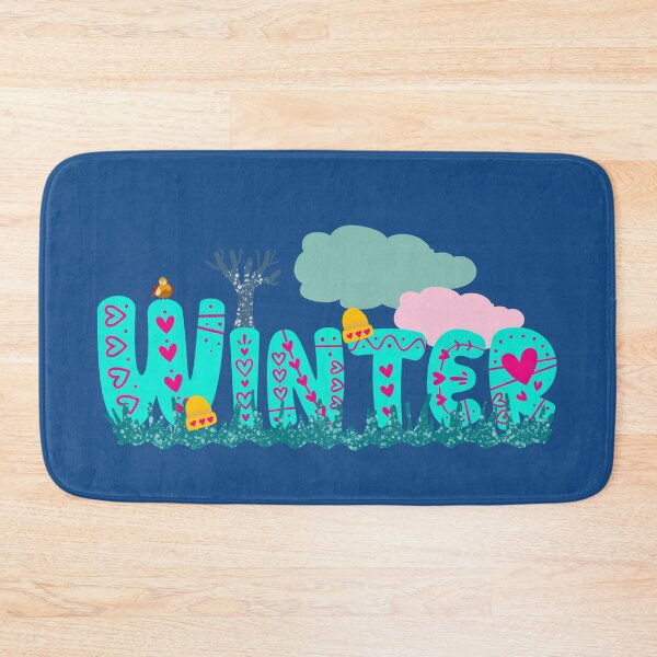 Item preview, Winter typography, illustrated word art designed and sold by A Sweet  Fragrance Art.