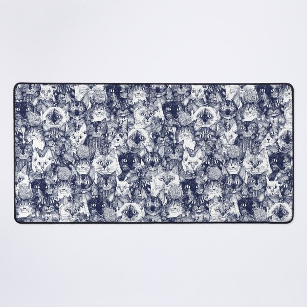 Item preview, CHRISTMAS CATS blue designed and sold by scrummy.