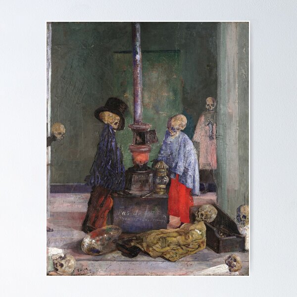 Item preview, James Ensor - Skeletons Warming Themselves designed and sold by artcenter.