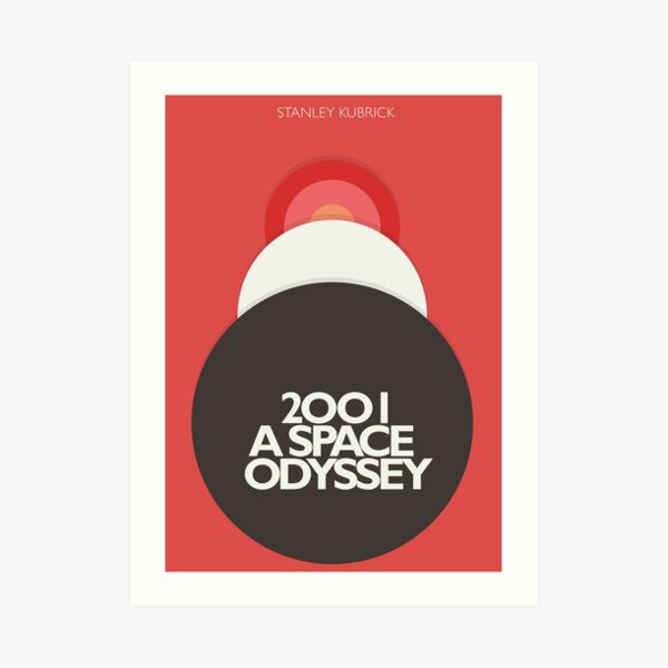 2001 a Space Odyssey, Stanley Kubrick, movie poster, fantasy, space, film, sci-fi Art Print
