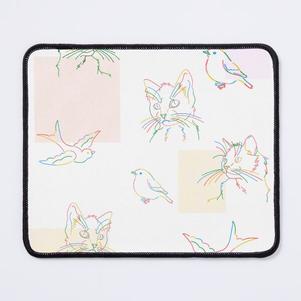 Item preview, cats and birds graphic design designed and sold by Nazrin Nasimi.