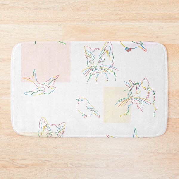 Item preview, cats and birds graphic design designed and sold by Nazrin Nasimi.