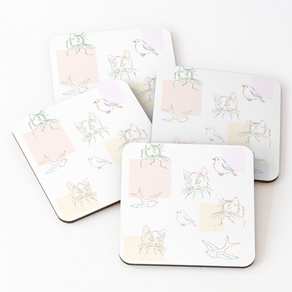 Item preview, cats and birds graphic design designed and sold by Nazrin Nasimi.