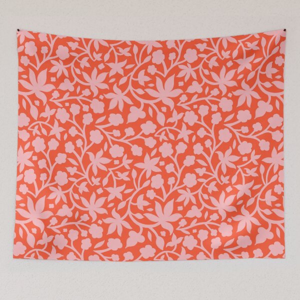Item preview, Orange and peach summer floral designed and sold by Ali-P222.
