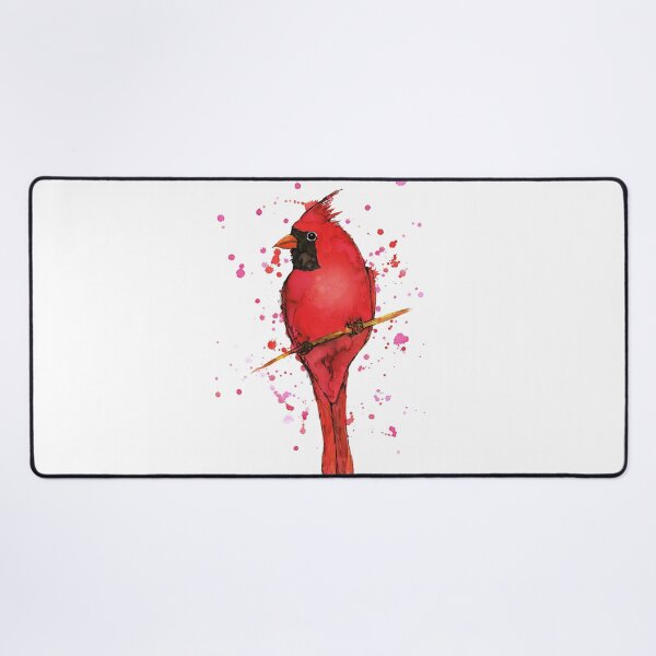 Item preview, A Northern cardinal bird watercolor designed and sold by Bwiselizzy.