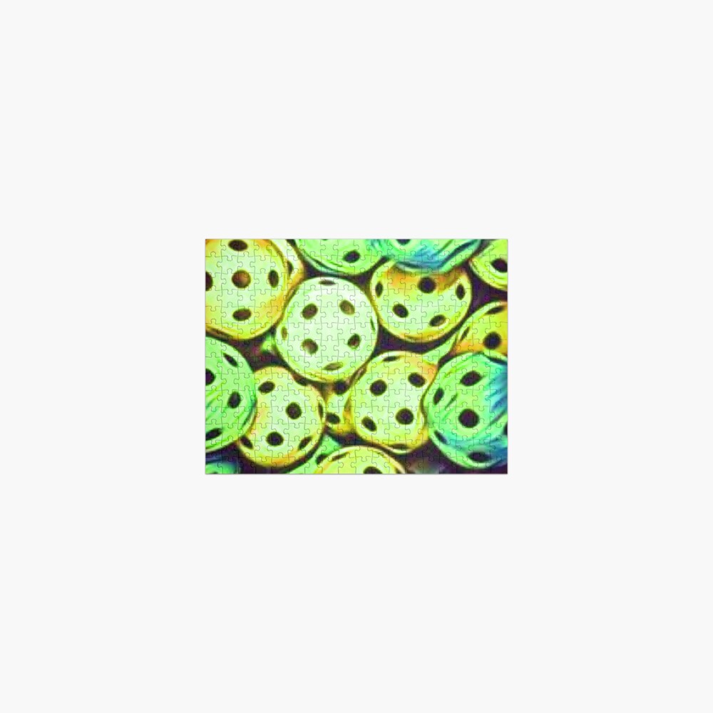 Pickleball Yellow Balls Sport Fun Jigsaw Puzzle