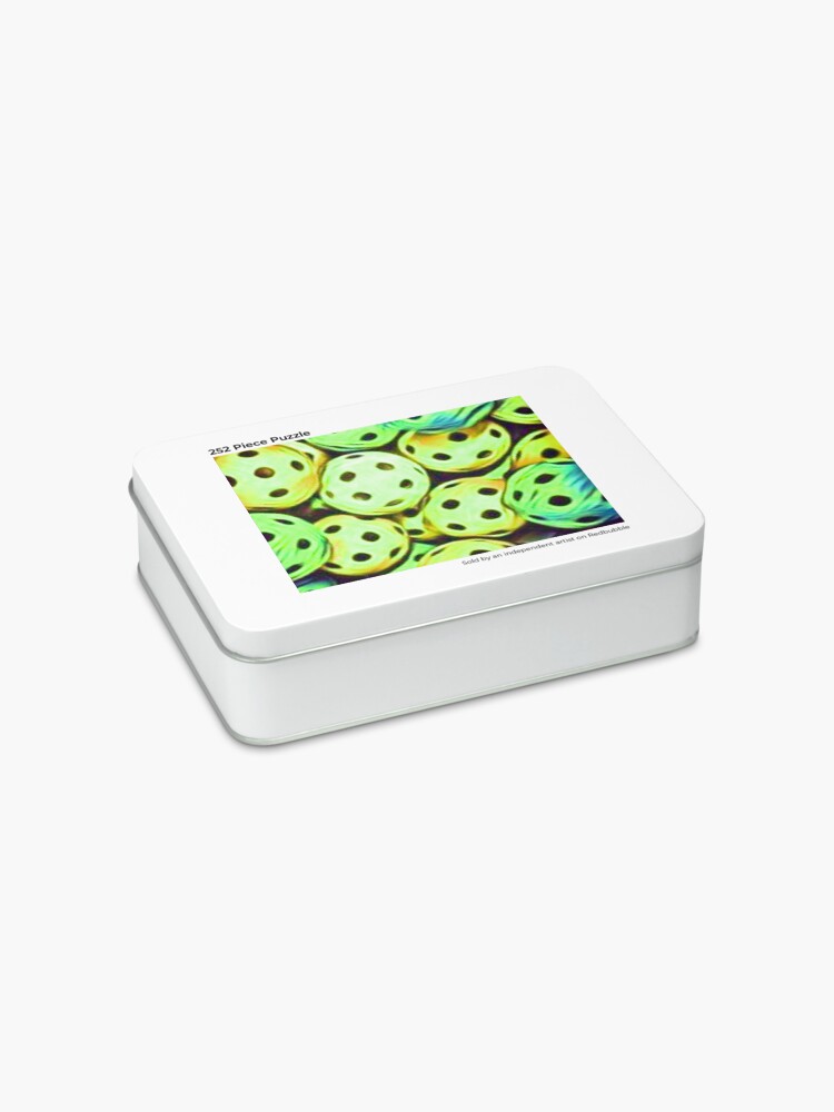 Alternate view of Pickleball Yellow Balls Sport Fun Jigsaw Puzzle