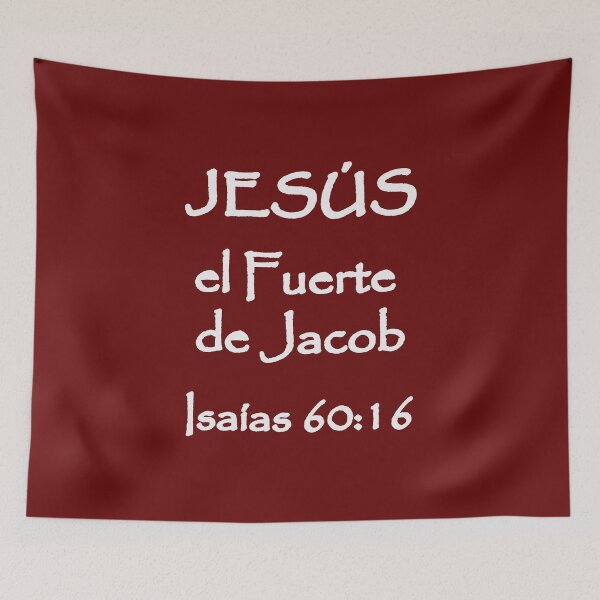 Item preview, Isaiah 60:16 Jesus Mighty One of Jacob Spanish Bible Verse designed and sold by NombresDeJesus.