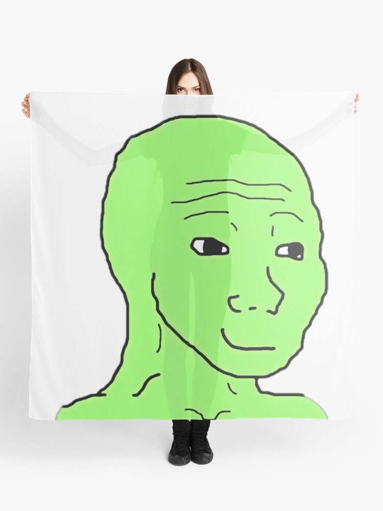 Yes Chad Meme Wojak Scarf for Sale by IconicalHawk