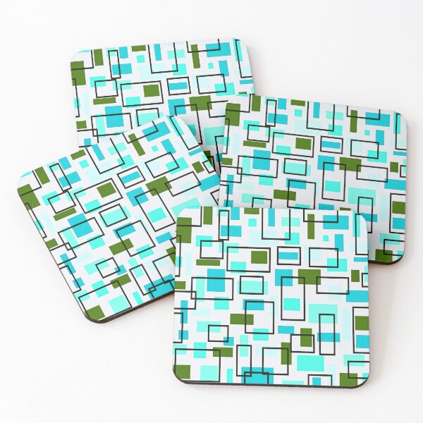 Item preview, Retro Inspired Geometric Print designed and sold by TotallyRetroArt.