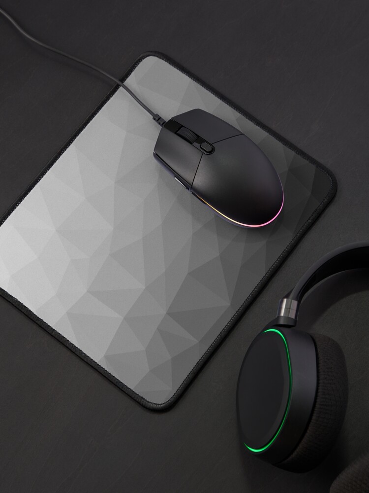 Alternate view of Gray Gradient Geometric Mesh Pattern Mouse Pad