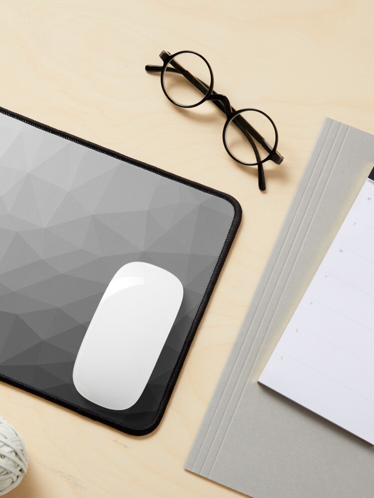 Alternate view of Gray Gradient Geometric Mesh Pattern Mouse Pad