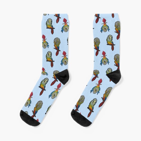 Pineapple green cheek conure collection Socks