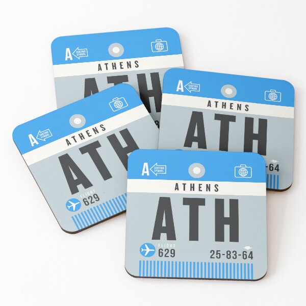 Item preview, Luggage Tag A - ATH Athens Greece designed and sold by VoodooCircus.