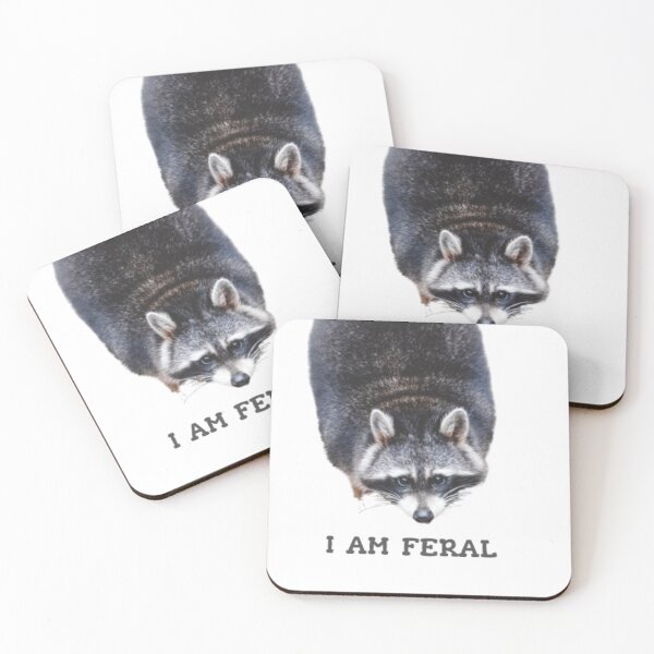 Item preview, I am feral  designed and sold by NoCoffeeNoLife.