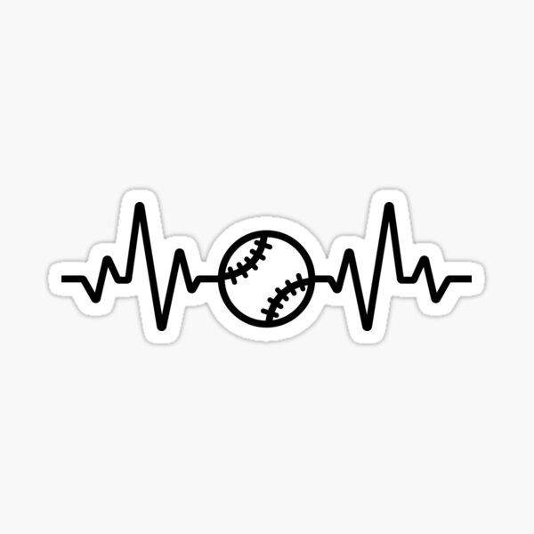 "Baseball Heart Beat Love Funny And Sarcastic Idea And Gift Football