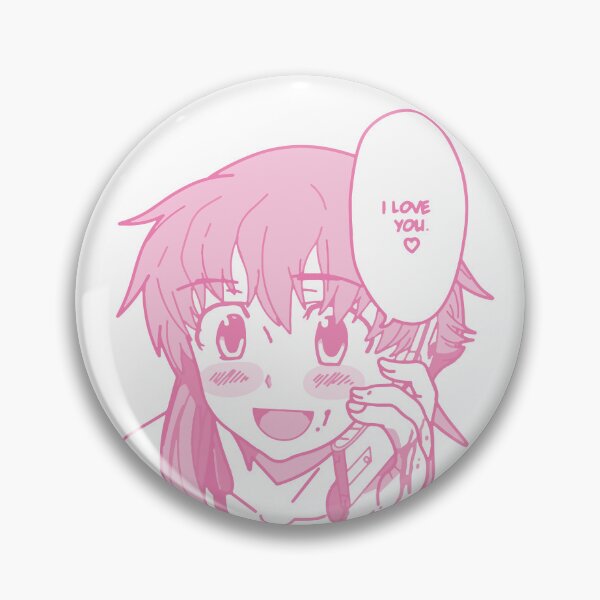 Item preview, Yuno Gasai I Love You Anime Peeker Future Diary designed and sold by OtakuBoiz.