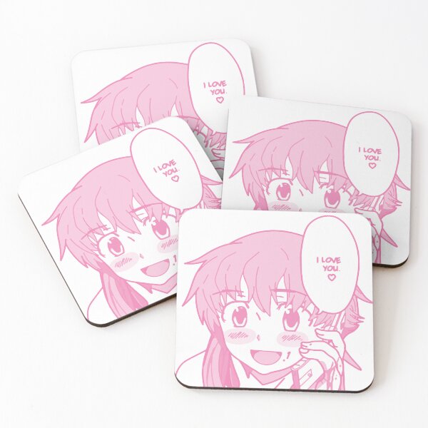 Item preview, Yuno Gasai I Love You Anime Peeker Future Diary designed and sold by OtakuBoiz.