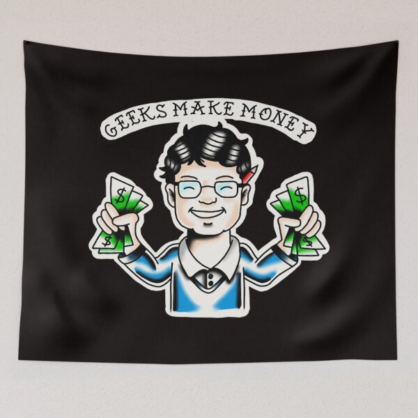 Item preview, geek make money designed and sold by rafaelwolf.