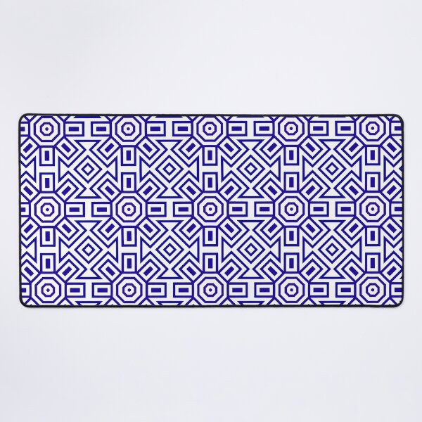 Aperçu de l'œuvre Motif de carreaux bleu et blanc lumineux moderne et simple créée et vendue par PatternFantasy.