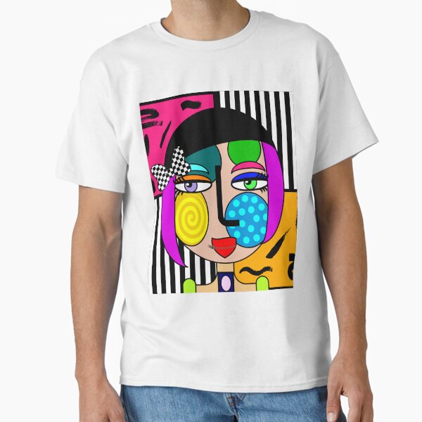 Item preview, Funky Abstract Style Art Girl with Hat and Bow designed and sold by jantulov.