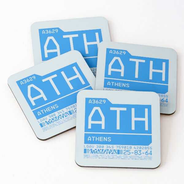 Item preview, Luggage Tag C - ATH Athens Greece designed and sold by VoodooCircus.