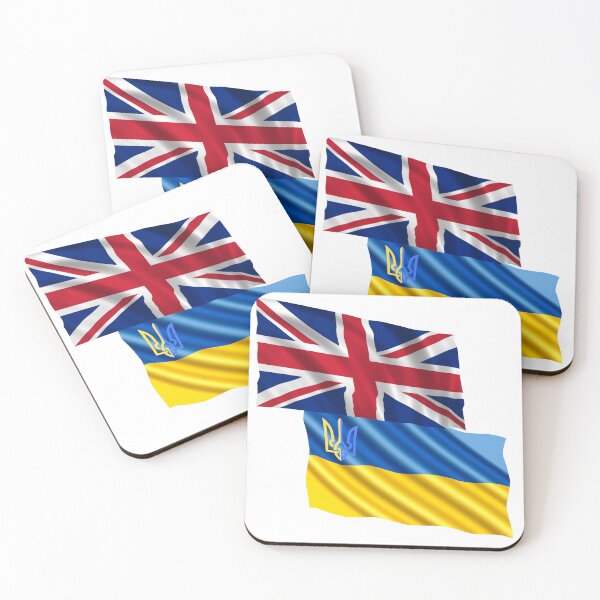 Item preview, Flag United Kingdom, Flag Ukraine, Support Ukraine designed and sold by PrintGood.