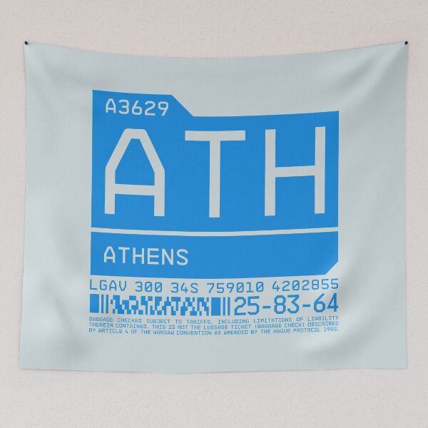 Item preview, Luggage Tag C - ATH Athens Greece designed and sold by VoodooCircus.