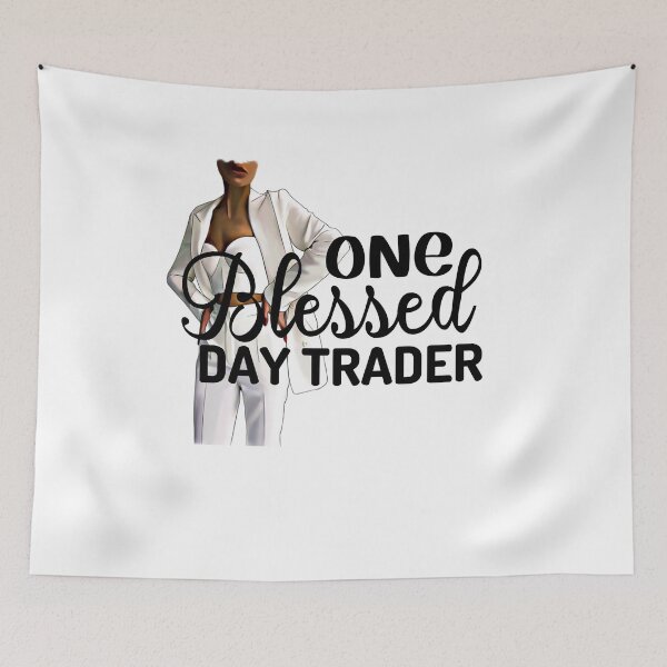 Item preview, Gift for Day trader, Present for Traders, options traders, forex, crypto mug and day traders, Stock market gift, Female trader, Woman day trader, One blessed day trader designed and sold by TradingTeesKids.
