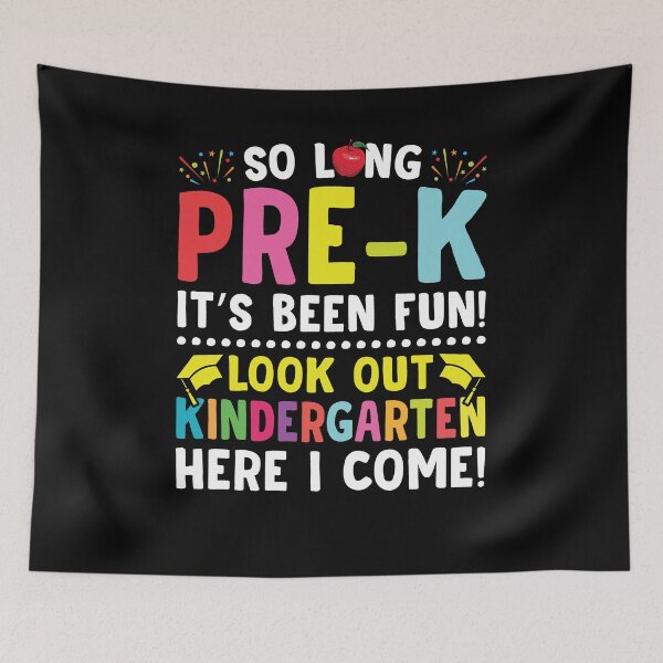 Item preview, So Long Pre-k It Is Been Fun Look Out Kindergarten Here I Come Shirt, Kindergarten Shirt, Kindergarten Student, First Day Of School Shirt designed and sold by aymob.