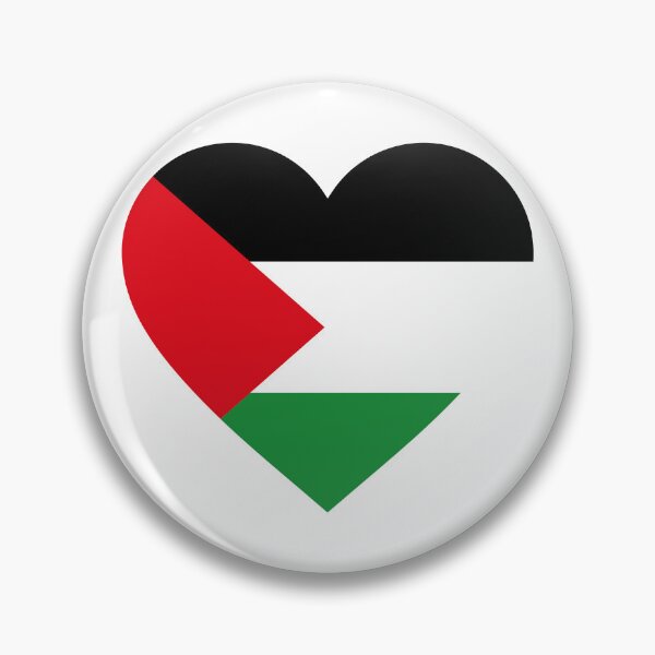 Item preview, Palestine Flag Love Heart designed and sold by MagiqueStickers ⭐⭐⭐⭐⭐.