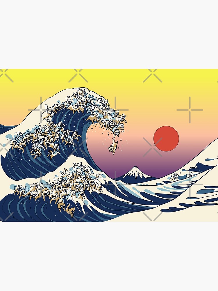 The great wave off Kanagawa by Hokusai poster