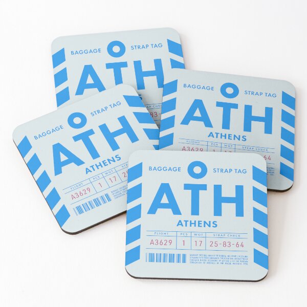 Item preview, Luggage Tag D - ATH Athens Greece designed and sold by VoodooCircus.