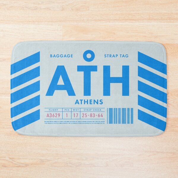 Item preview, Luggage Tag D - ATH Athens Greece designed and sold by VoodooCircus.
