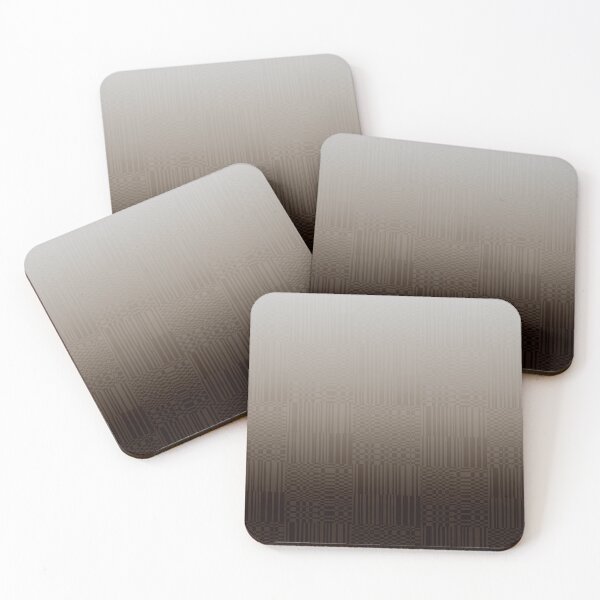 Item preview, Brown Grey Ombre Blocks Bars Geometric designed and sold by jocelynsart.