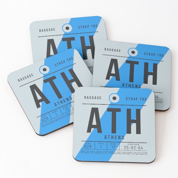 Item preview, Luggage Tag E - ATH Athens Greece designed and sold by VoodooCircus.