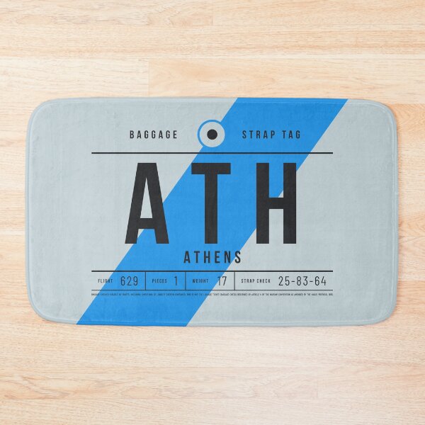 Item preview, Luggage Tag E - ATH Athens Greece designed and sold by VoodooCircus.