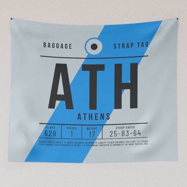Item preview, Luggage Tag E - ATH Athens Greece designed and sold by VoodooCircus.