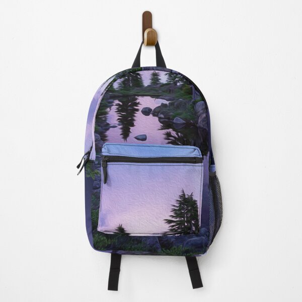 Item preview, Calm Evening Lake and Evergreens designed and sold by ACC .