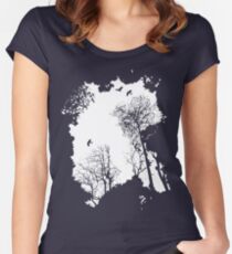 In der Wald - Weiß Option Tailliertes Rundhals-Shirt