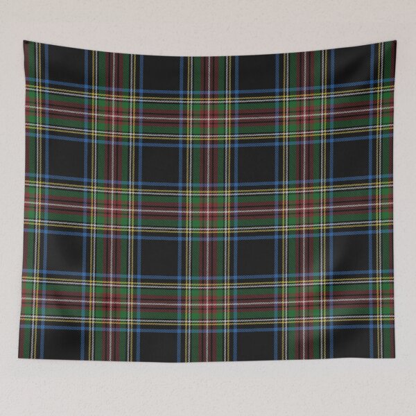 Item preview, Black Stewart Tartan designed and sold by 89BLACK.