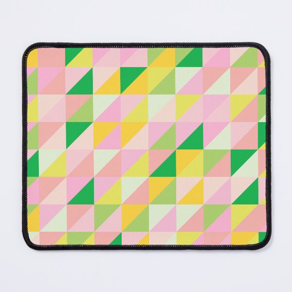 Item preview, Geometric Triangle Patchwork Pattern in Pretty Spring Pastels designed and sold by JuneJournal.