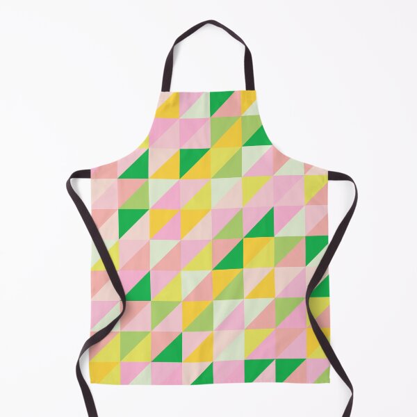 Item preview, Geometric Triangle Patchwork Pattern in Pretty Spring Pastels designed and sold by JuneJournal.