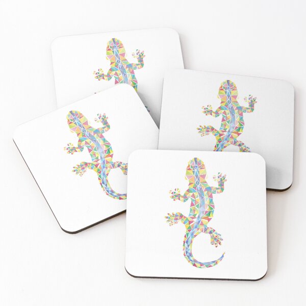 Barcelona City Lizard Coasters (Set of 4)