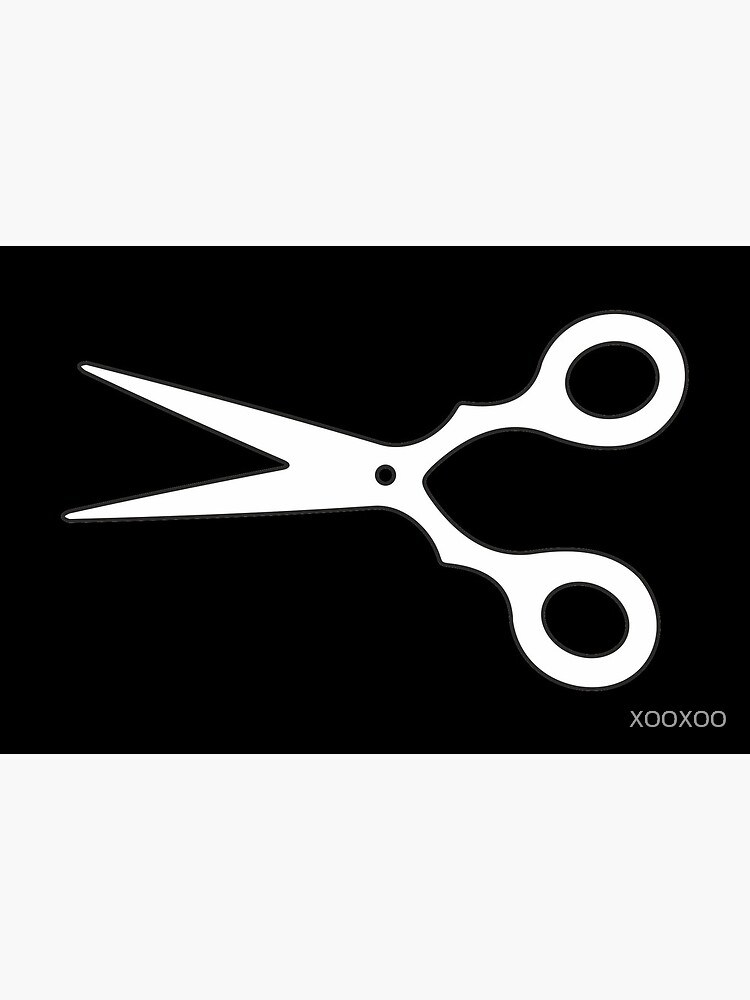 Black Scissors Art Board Print for Sale by XOOXOO