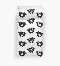 Flying Pig Black B&W Duvet Cover