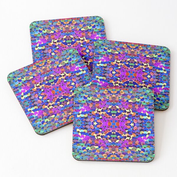 Item preview, Colorful mosaic pattern. Abstract sequin ornament designed and sold by siwabudda.