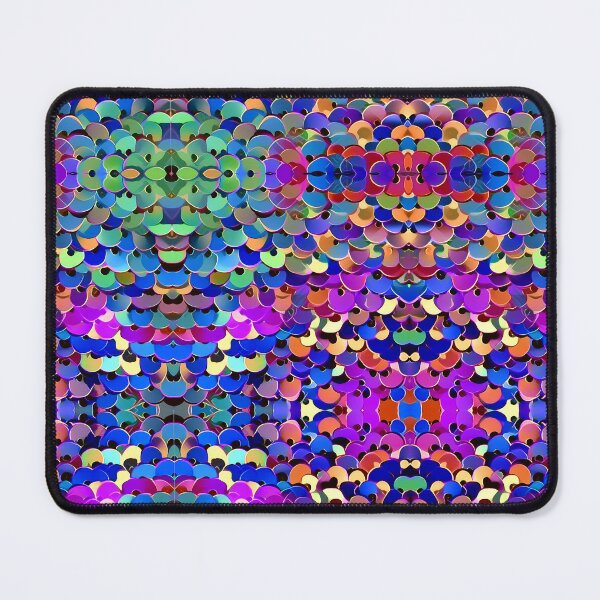 Item preview, Colorful mosaic pattern. Abstract sequin ornament designed and sold by siwabudda.