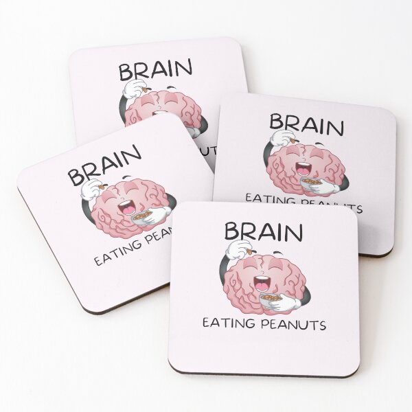 Item preview, Brain Eating Peanuts - Funny Typography designed and sold by SBWorld.